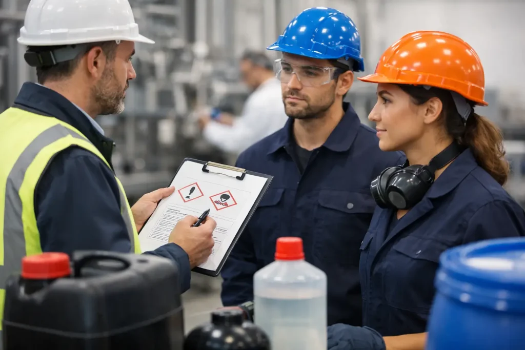Gefahrstoffunterweisung in der Produktion planen